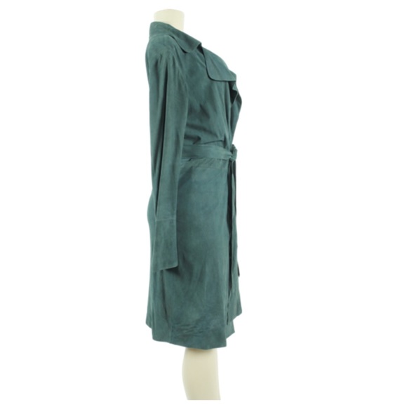 Free People Lambskin Suede Knee-Length Coat - Picture 4 of 4